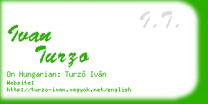 ivan turzo business card